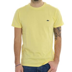 T-SHIRT IN PIMA LACOSTE GIALLO